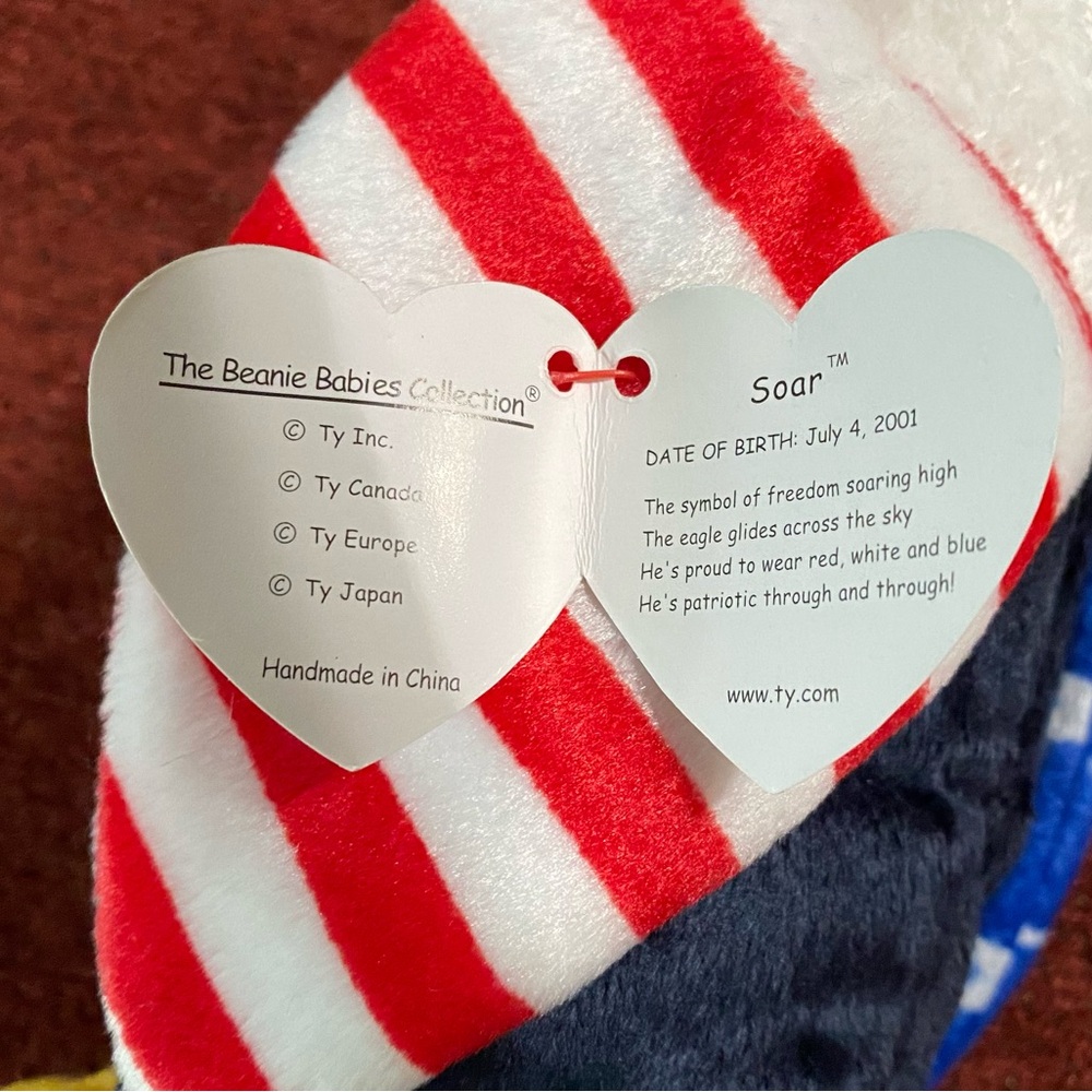 Ty Beanie Buddie Valor Eagle Beanie Baby Eagle Soar new with tags - Picture 5 of 11